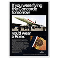 Rolex Oyster Perpetual Concorde Vintage Poster Ad
