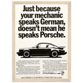 Porsche - German Speaking Vintage Poster