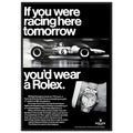 Rolex Racing Vintage Poster Ad