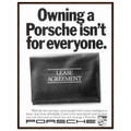Porsche - It's not for everyone Vintage Poster Ad