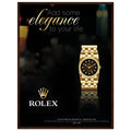 Rolex Elegance Vintage Poster Ad