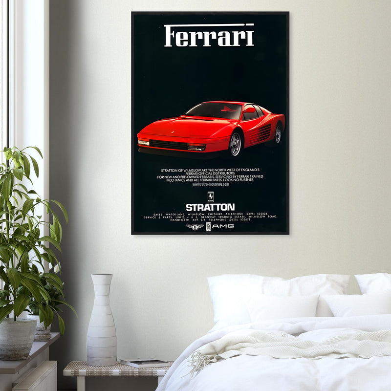 Ferrari Stratton Vintage Poster Ad