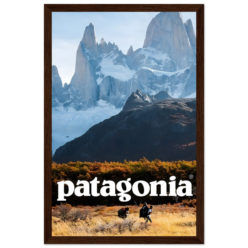 Patagonia Hikers Vintage Poster Ad