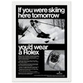 Rolex Ski Vintage Poster Ad