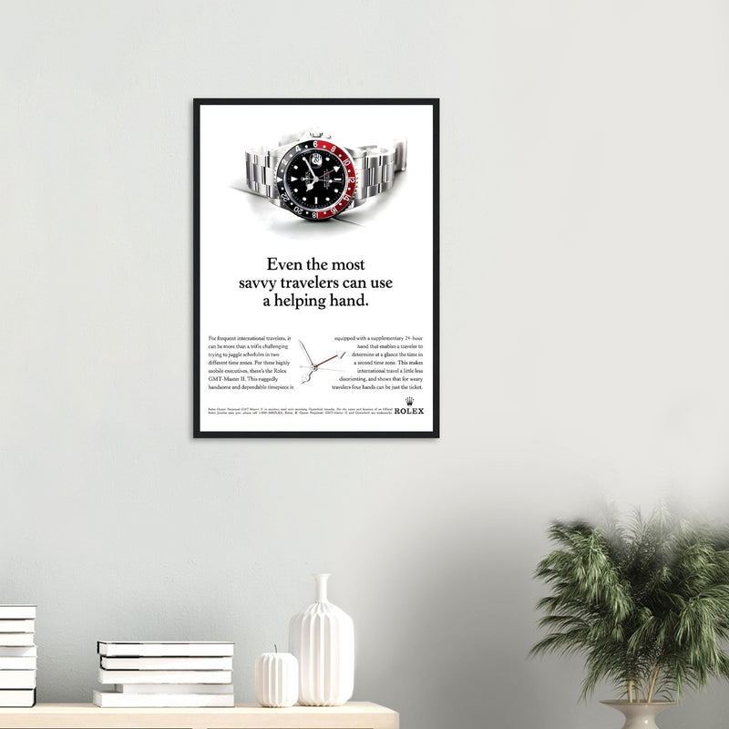 Rolex GMT Master Travel Vintage Poster Ad
