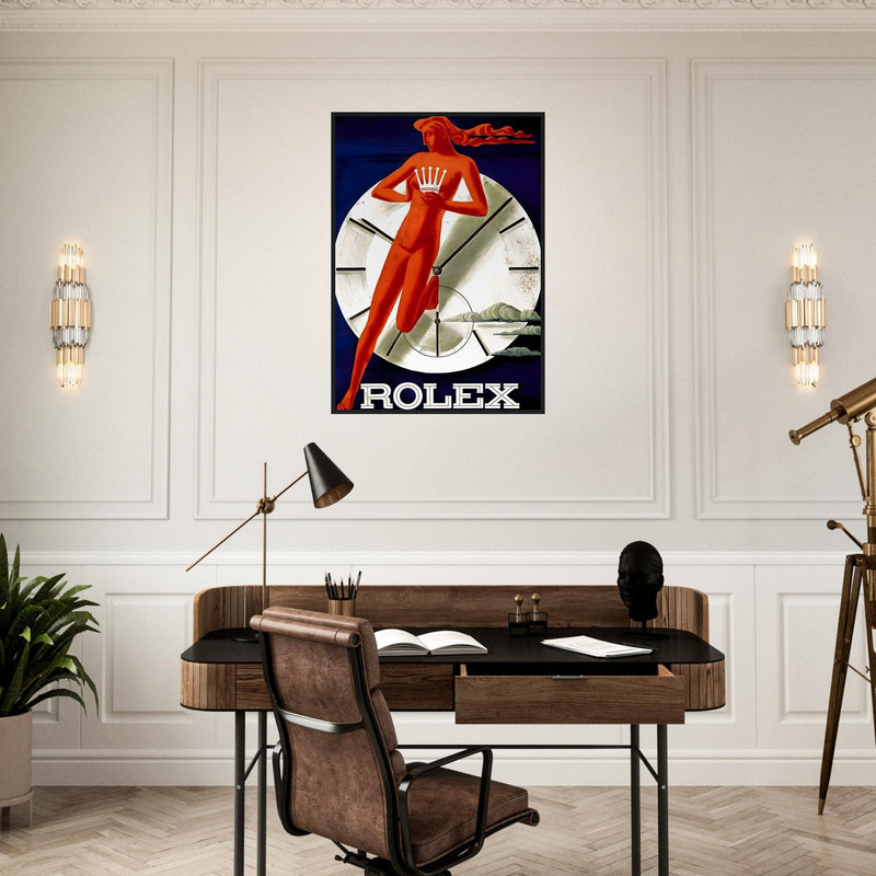 Rolex Clock Vintage Poster Ad