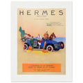 Hermes Paris Car Vintage Poster Ad