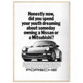 Porsche 911 Vintage Ad Poster