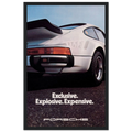 Porsche - Exclusive, Explosive, Expensive Vintage Poster