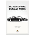 Porsche Can You Keep Up Vintage Poster Ad