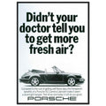 Porsche 911 Fresh Air Vintage Poster Ad