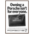 Porsche - It's not for everyone Vintage Poster Ad