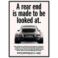 Porsche 911 Vintage Poster - Rear End