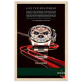 Rolex Live For Greatness Vintage Poster Ad