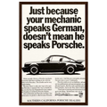 Porsche - German Speaking Vintage Poster