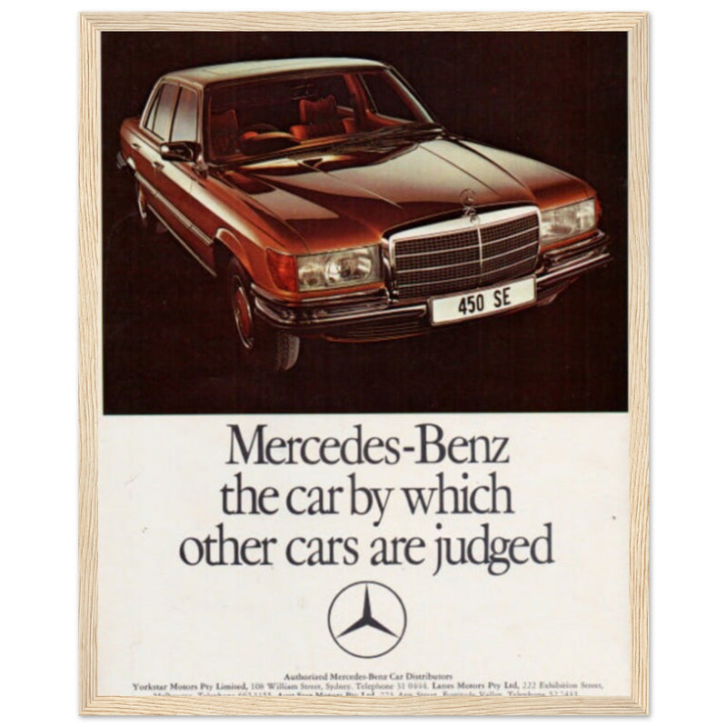 Mercedes Benz Vintage Poster Ad