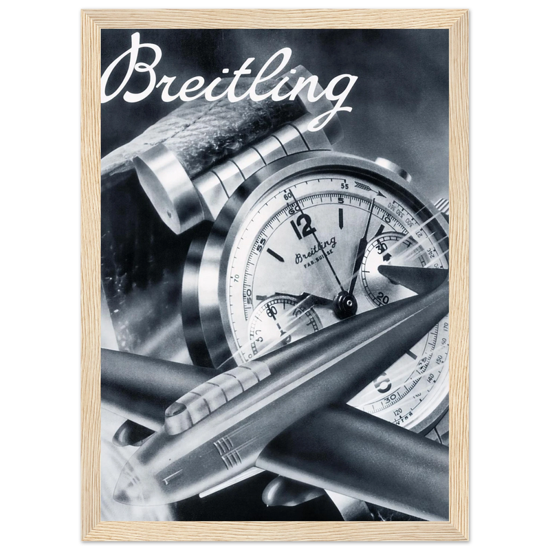 Breitling Sprint Montbrillant Vintage Ad Poster