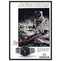 Omega Moon Vintage Poster Ad