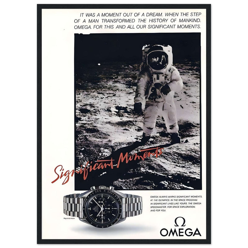 Omega Moon Vintage Poster Ad