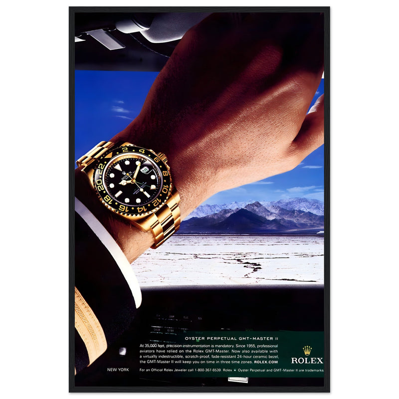 Rolex Oyster Perpetual GMT-Master II New York Pilot Vintage Poster
