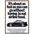 Porsche 911 Vintage Poster - Airline Food