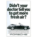 Porsche 911 Fresh Air Vintage Poster Ad
