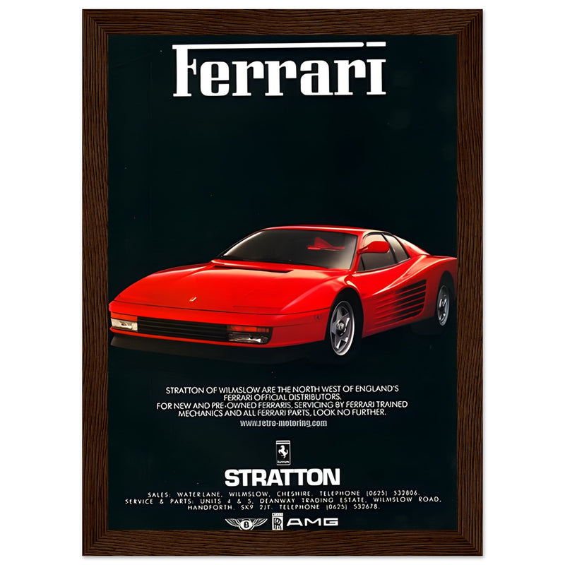 Ferrari Stratton Vintage Poster Ad