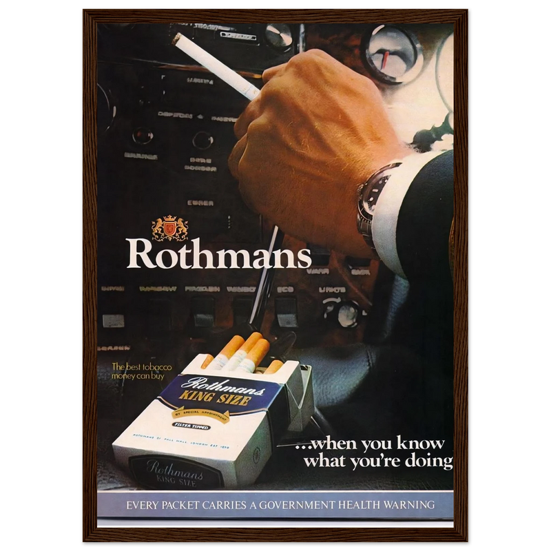 Rothmans Vintage Poster Ad - Rothman Kingsize