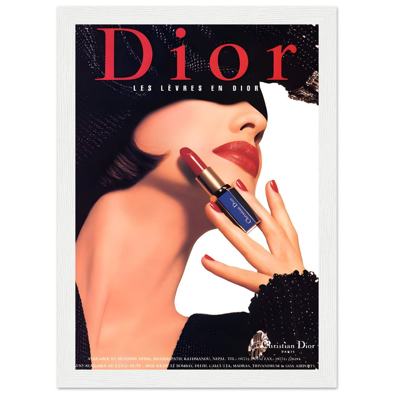 Christian Dior Woman Vintage Poster Ad