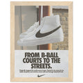 Nike Court to the streets Vintage Poster Ad