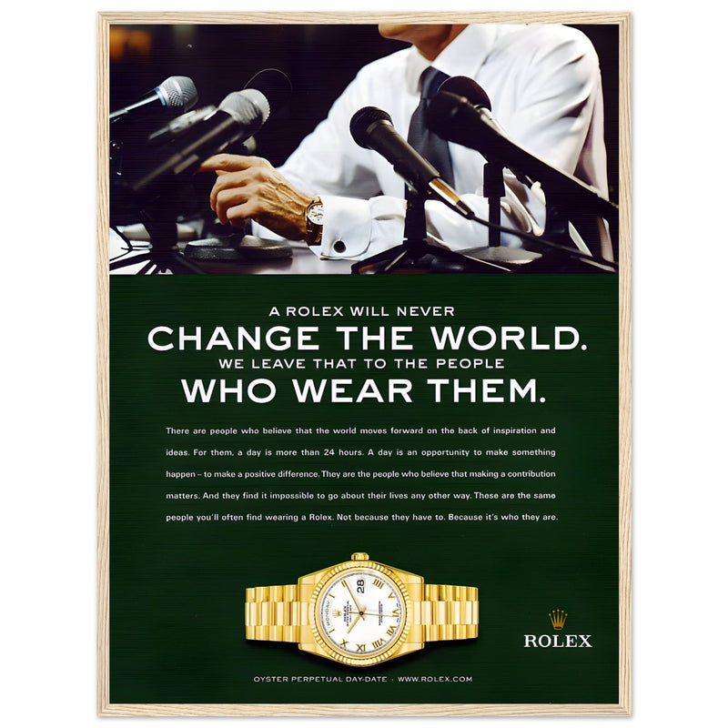 Rolex Day-Date Vintage Poster Ad
