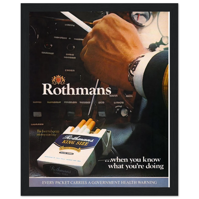 Rothmans Vintage Poster Ad - Rothman Kingsize