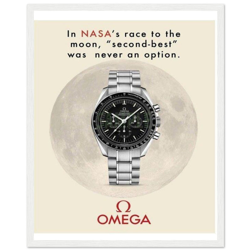 Omega Race to the Moon Vintage Poster Ad