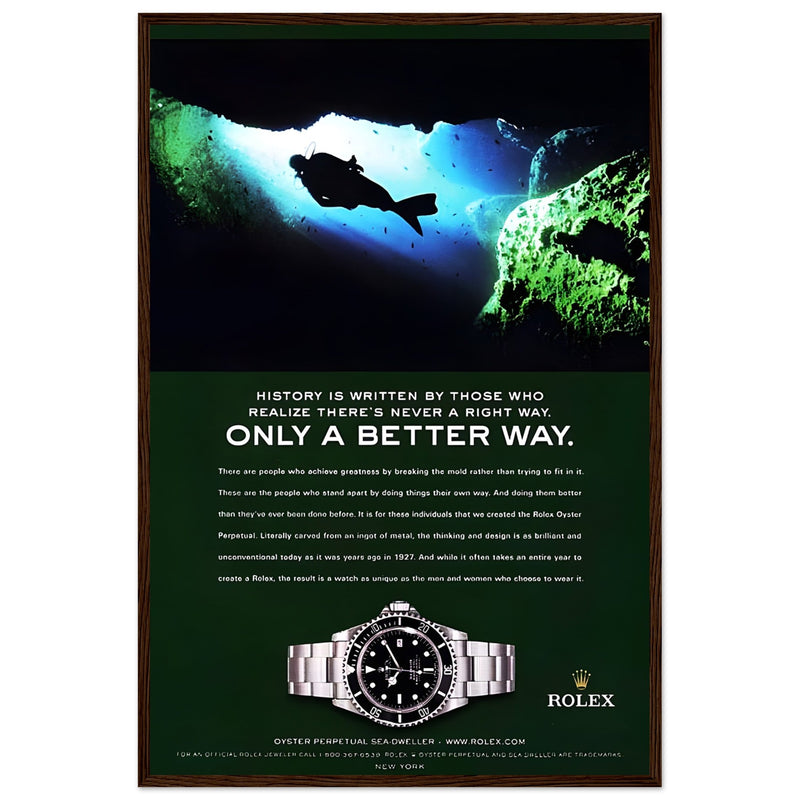 Rolex A Better Way Vintage Poster Ad