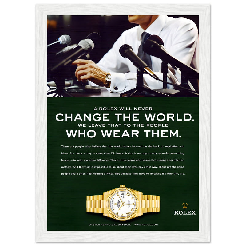 Rolex Day-Date Vintage Poster Ad