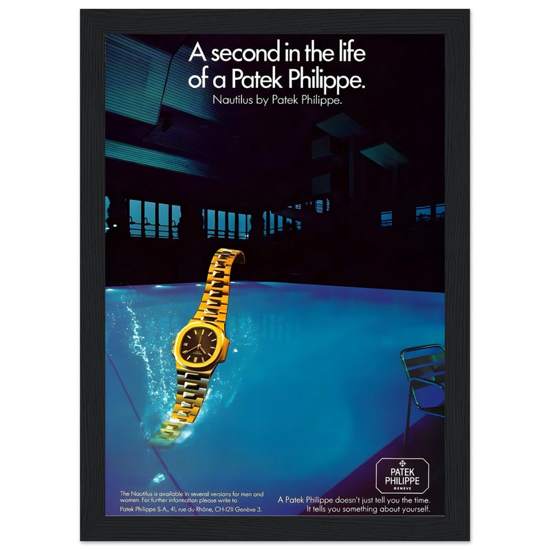 Patek Philippe A Second In the Life Vintage Poster