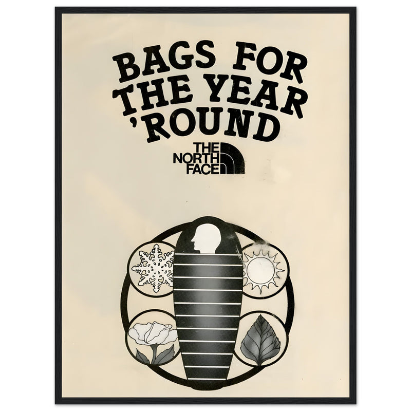 The North Face Sleeping Bags Vintage Poster