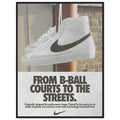 Nike Court to the streets Vintage Poster Ad