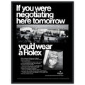 Rolex Datejust Geneva Vintage Poster Ad