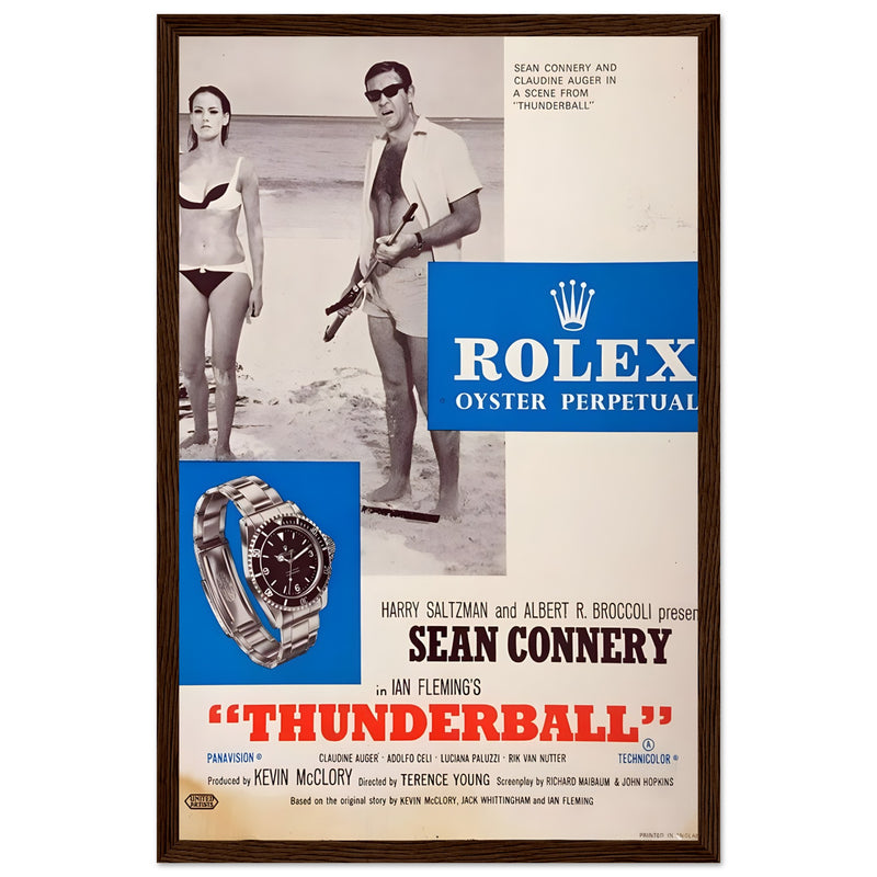 Rolex Sean Connery Vintage Poster Ad