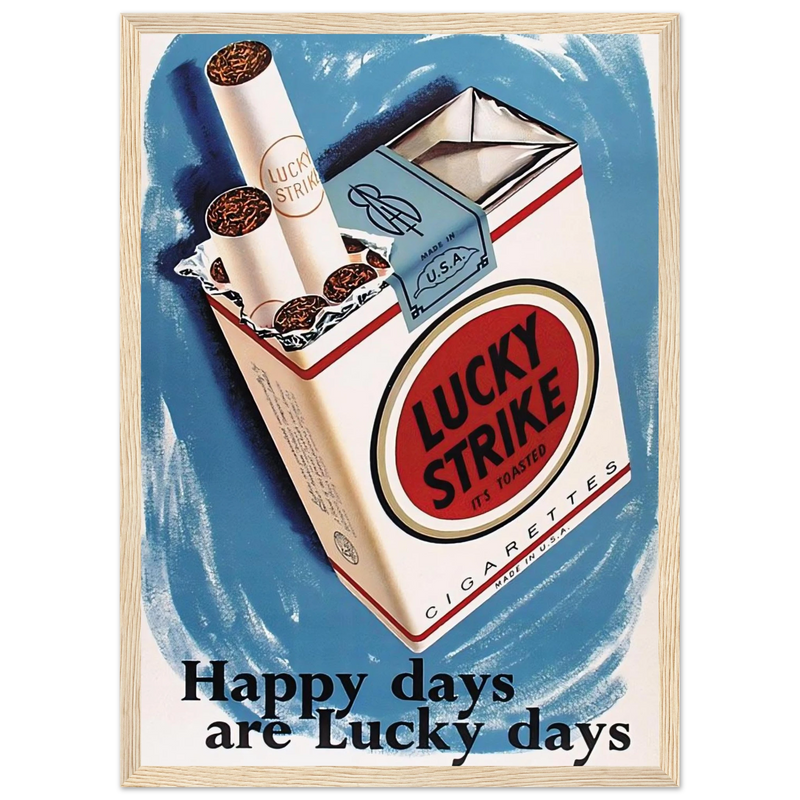 Lucky Strike Vintage Poster - Happy Days