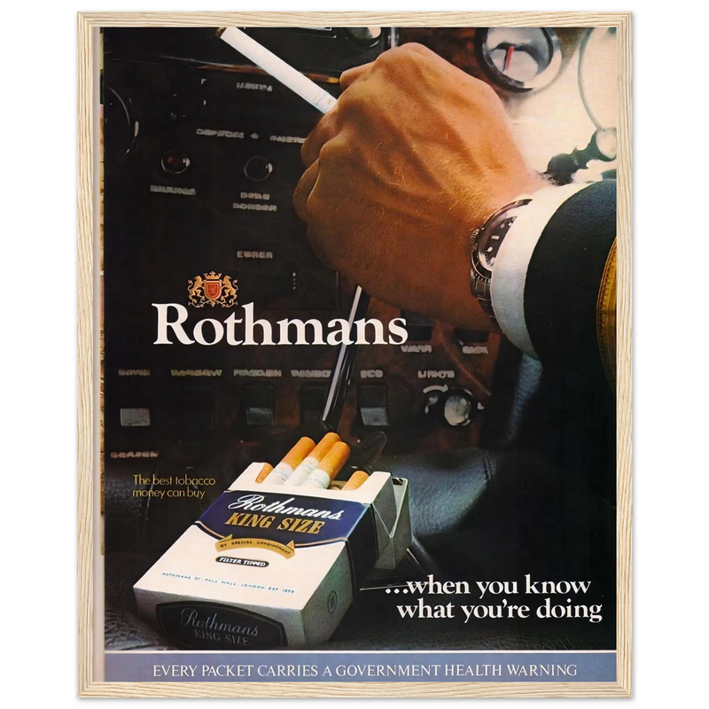 Rothmans Vintage Poster Ad - Rothman Kingsize