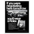 Rolex Datejust Geneva Vintage Poster Ad