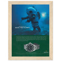 Rolex Sea-Dweller Save The Planet Vintage Poster Ad