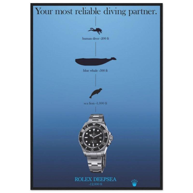 Rolex Deepsea Vintage Poster Ad