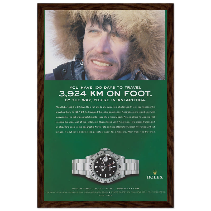 Rolex Explorer Vintage Poster Ad