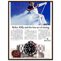 Rolex Alpine Gold Medal Sweep Vintage Poster
