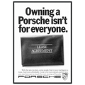 Porsche - It's not for everyone Vintage Poster Ad