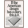 Wall Street Journal Vintage Poster Ad - American Dream Diary
