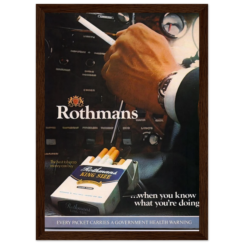 Rothmans Vintage Poster Ad - Rothman Kingsize